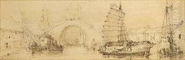 Chinese Vessels On River - view 1