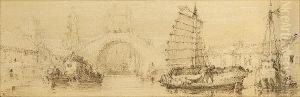 Chinese Vessels On River