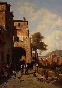 View of Spottorno on the Mediterranean Coast by Jacques Carabain