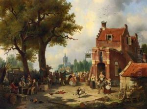Festivities outside the Inn