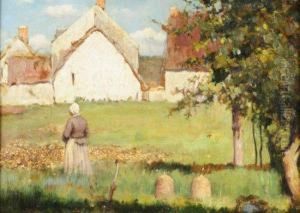 Paysanne Dans Son Jardin