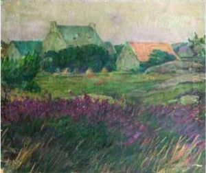 Hameau Dans Unpaysage