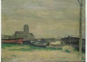 Les Barques Echouees. by Louis Welden Hawkins