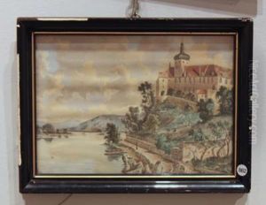 A View Of Schonau Castle At The Danube