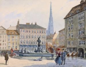 Der Neue Markt In Wien Gegen Die Kupferschmiedgasse ... by Vincenz Hawlicek