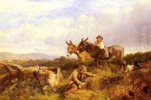 Ferreting In Surrey by George Cole, Snr.