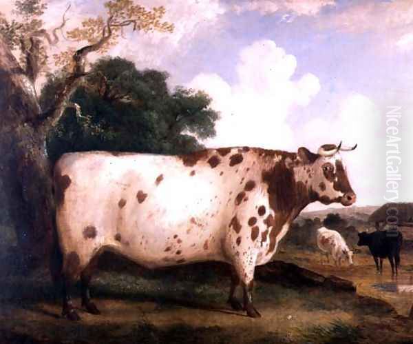 A Shorthorn Bull in a Landscape, 1841 - view 1