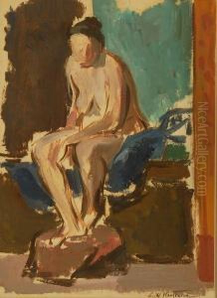 A Pensive Woman In The Nude - view 1
