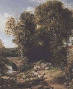 Pastoral Scene, 1865 by George Cole, Snr.
