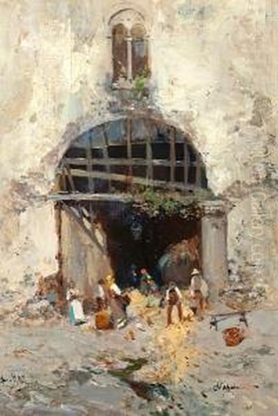 Entrance To The Market, Naples - view 1