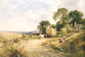 Carting the Ripe Harvest, Coombe by George Cole, Snr.
