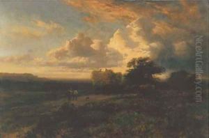 Returning from the fields by George Cole, Snr.