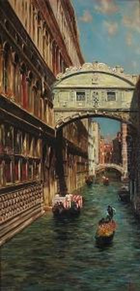 A View Of A Canal In Venice - view 1
