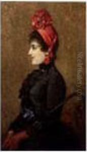 L'elegante Au Chapeau Rouge. by Bernard Hay