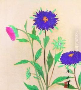 Ezogiku (china Asters) by Gyoshu Hayami
