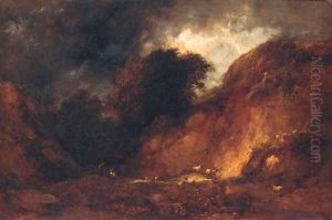 Sheltering from the approaching Storm by George Cole, Snr.