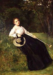 Resting in the Shade after a Game of Croquet, 1867 by Philip Hermogenes Calderon