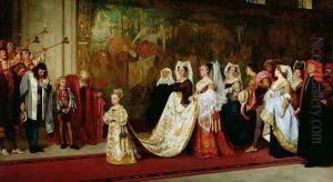 Her Most High, Noble and Puissant Grace, 1865 by Philip Hermogenes Calderon