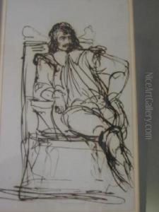 Theatrical Figures Studies by Benjamin Robert Haydon
