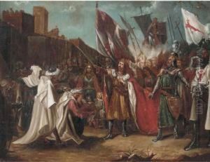 King Richard I Receiving The Keys To The Port City Of Acre King Richard I Receiving The Keys To The Port City Of Acre