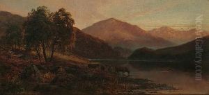 Llyn Dinas, North Wales by Frederick William Hayes