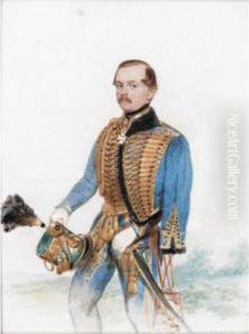 Portrait Of Captain John Joseph Webbe Weston by Michael Angelo Hayes