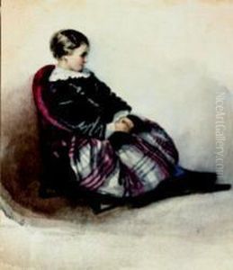 A) Ritratto Di Anna Del Majno by Francesco Paolo Hayez