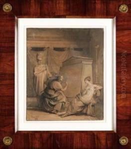 Atelier Dell'artista by Francesco Paolo Hayez