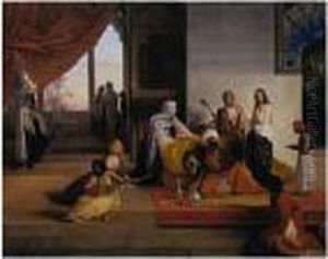 Nell'harem by Francesco Paolo Hayez