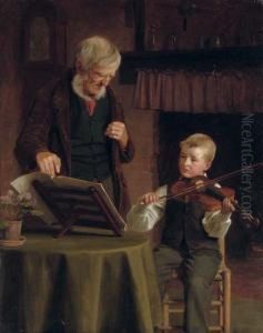 The Violin Lesson by James Hayllar