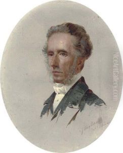 Portrait Of A Gentleman, Bust-length, In A Grey Suit