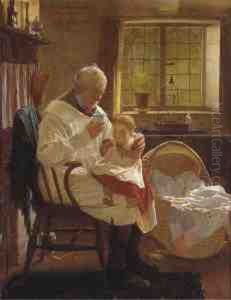 As Careful As A Mother by James Hayllar