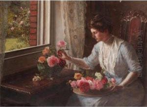 A Trayful Of Roses by Jessica Hayllar