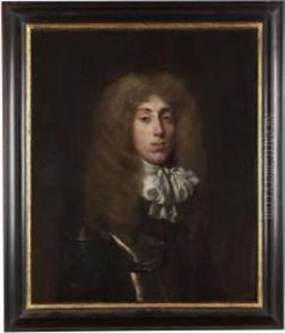 Half Length Portrait Of A Young Man In Armour And Whitecravat