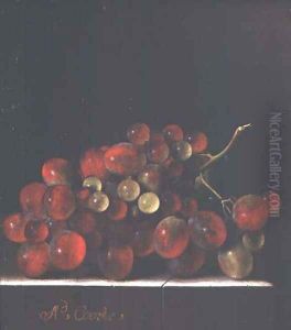 Still Life with Grapes by Adriaen Coorte