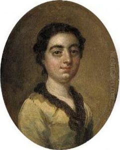 Portrait Of A Young Lady, Small Bust-length by Francis Hayman