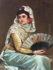 Seated Spanish Beauty