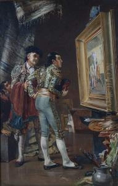 Matadors Visiting An Artist's Studio - view 1