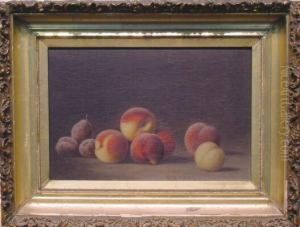 Still Life With Peaches And Plums by Barton Stone Hays