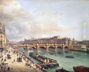 View of Pont Neuf by Guiseppe Canella