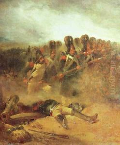 The Battle of Waterloo, 18th June 1815 by Nicolas Toussaint Charlet