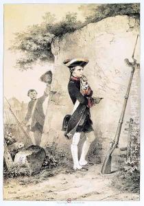 Napoleon I (1769-1821) at Military School in 1783, c 1845 by Nicolas Toussaint Charlet
