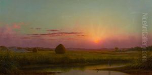 Sunset Over The Marsh by Martin Johnson Heade