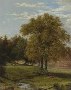 Cows In A Landscape by Martin Johnson Heade