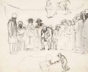 Interior With Figures by Michael Healy