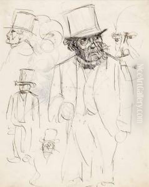 Figure Wearing Top Hat - view 1