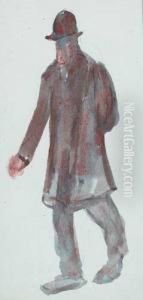 'ned Get Up' (study Of A Man In A Bowler Hat) by Michael Healy