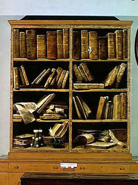 Trompe l'Oeil of a Bookcase, 1710-20 - view 1