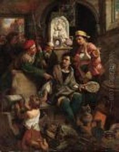 Bernard Palissy, The Potter, Taken By His Townspeople For Acoiner