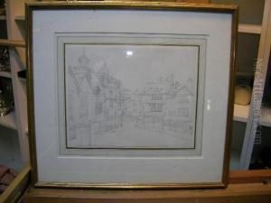 Aview Of Launceston Pencil 20 X 26cm Provenance: The Manninggalleries Ltd
